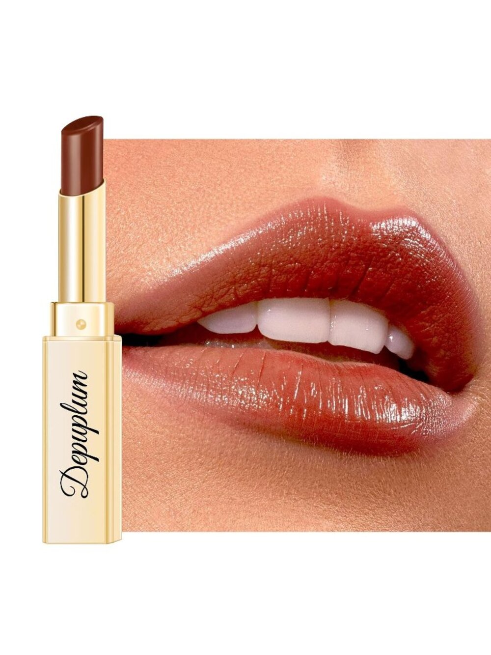 Women's DM67 Reddish Glow Reviver Moisture Lip Gloss Creamy Tinted Lip Balm